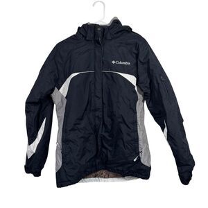 Columbia Black Weather Resistant Heavy Ski Style Winter Jacket